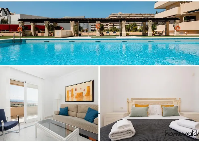 Sea View Apartment In The Center Of Puerto Banus And Private Parking